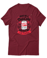 T-Shirt  Γυναικείο - Bring Me A Diet Coke - Color Thumbnail Σκούρο Κόκκινο