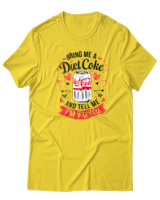 T-Shirt  Γυναικείο - Bring Me A Diet Coke - Color Thumbnail Κίτρινο Χρυσό