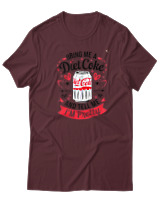 T-Shirt  Γυναικείο - Bring Me A Diet Coke - Color Thumbnail Μπορντό