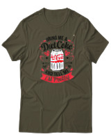 T-Shirt  Γυναικείο - Bring Me A Diet Coke - Color Thumbnail Χακί