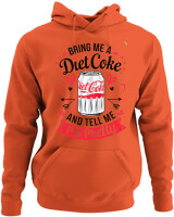 Φούτερ με κουκούλα - Bring Me A Diet Coke - Color Thumbnail Orange