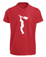 T-Shirt Fit Αντρικό - Broke The Guitar - Color Thumbnail Κόκκινο