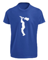 T-Shirt Fit Αντρικό - Broke The Guitar - Color Thumbnail Μπλε Ρουά