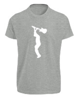 T-Shirt Fit Αντρικό - Broke The Guitar - Color Thumbnail Γκρι Μελανζέ