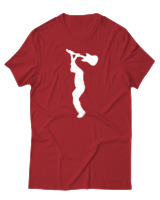 T-Shirt  Γυναικείο - Broke The Guitar - Color Thumbnail Κόκκινο