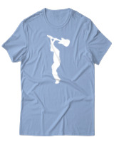 T-Shirt  Γυναικείο - Broke The Guitar - Color Thumbnail Γαλάζιο