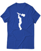 T-Shirt  Γυναικείο - Broke The Guitar - Color Thumbnail Μπλέ Ρουά