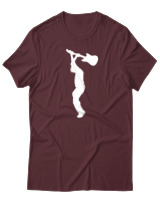 T-Shirt  Γυναικείο - Broke The Guitar - Color Thumbnail Μπορντό