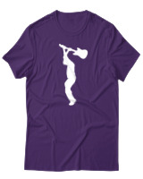 T-Shirt  Γυναικείο - Broke The Guitar - Color Thumbnail Μώβ