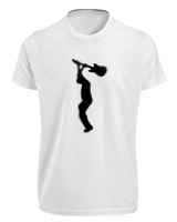 T-Shirt Fit Αντρικό - Broke The Guitar - Color Thumbnail 'Ασπρο