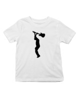 T-Shirt  Παιδικό - Broke The Guitar - Color Thumbnail 'Ασπρο