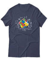 T-Shirt Αντρικό - Broken Cube - Color Thumbnail Μπλε Γκρι