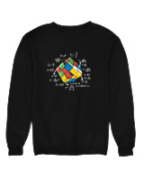 Φούτερ χωρίς κουκούλα Αντρικό - Broken Cube - Color Thumbnail Μαύρο