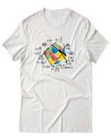 T-Shirt Αντρικό - Broken Cube - Color Thumbnail Άσπρο