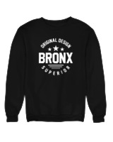 Φούτερ χωρίς κουκούλα Γυναικείο - Bronx - Color Thumbnail Μαύρο