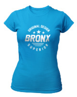 T-Shirt Στενή Γραμμή Γυναικείο - Bronx - Color Thumbnail Τιρκουάζ