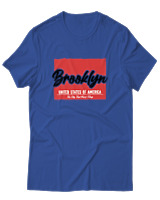 T-Shirt Αντρικό - Brooklyn - Color Thumbnail Μπλε Ρουά