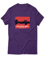T-Shirt Αντρικό - Brooklyn - Color Thumbnail Σκούρο Μωβ