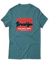 T-Shirt Αντρικό - Brooklyn - Color Thumbnail Μπλε Πράσινο