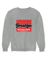 Φούτερ χωρίς κουκούλα Γυναικείο - Brooklyn - Color Thumbnail Γκρι Μελανζέ