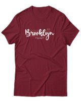 T-Shirt Αντρικό - Brooklyn - Color Thumbnail Σκούρο Κόκκινο