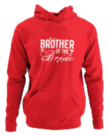 Φούτερ με κουκούλα Γυναικείο - Brother Of The Bride - Color Thumbnail Κόκκινο
