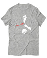 T-Shirt Αντρικό - Bruce Lee Mode - Color Thumbnail Γκρι Μελανζέ