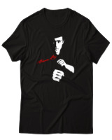 T-Shirt Αντρικό - Bruce Lee Mode - Color Thumbnail Μαύρο