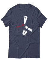 T-Shirt Αντρικό - Bruce Lee Mode - Color Thumbnail Μπλε Γκρι