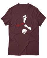 T-Shirt Αντρικό - Bruce Lee Mode - Color Thumbnail Μπορντό