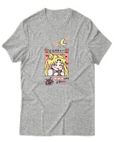 T-Shirt Unisex - Bubble Moon Tea - Color Thumbnail Γκρι Μελανζέ
