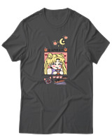T-Shirt Unisex - Bubble Moon Tea - Color Thumbnail Ανθρακί