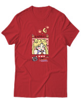 T-Shirt Unisex - Bubble Moon Tea - Color Thumbnail Κόκκινο