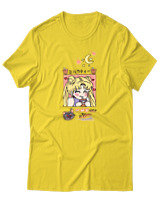 T-Shirt Unisex - Bubble Moon Tea - Color Thumbnail Χρυσό Κίτρινο