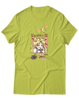 T-Shirt Unisex - Bubble Moon Tea - Color Thumbnail Λαχανί
