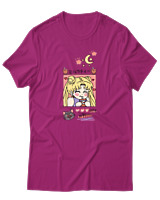 T-Shirt Unisex - Bubble Moon Tea - Color Thumbnail Φουξια