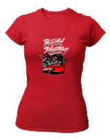 T-Shirt Στενή Γραμμή Γυναικείο - Build Destroy - Color Thumbnail Κόκκινο