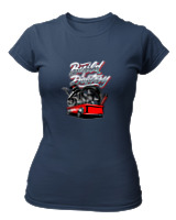 T-Shirt Στενή Γραμμή Γυναικείο - Build Destroy - Color Thumbnail Σκούρο Μπλε