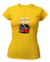 T-Shirt Στενή Γραμμή Γυναικείο - Build Destroy - Color Thumbnail Χρυσό Κίτρινο