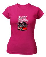 T-Shirt Στενή Γραμμή Γυναικείο - Build Destroy - Color Thumbnail Φουξια