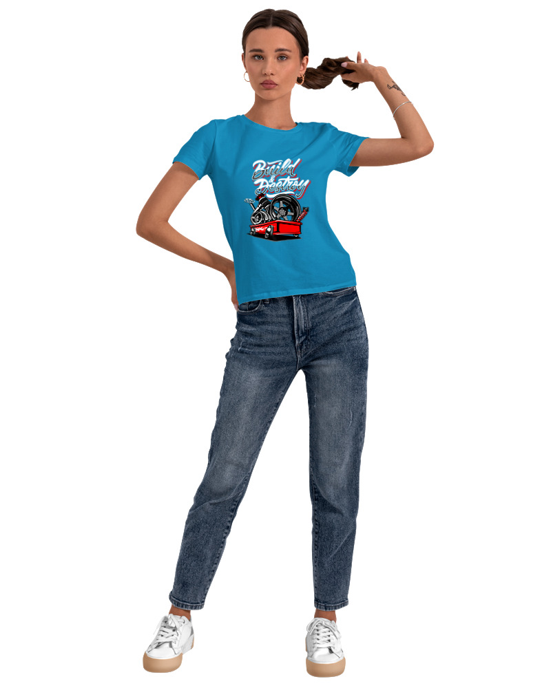 T-Shirt Στενή Γραμμή Γυναικείο - Build Destroy - Image 2