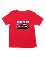 T-Shirt  Παιδικό - Build For Speed M3 E30 - Color Thumbnail Κόκκινο