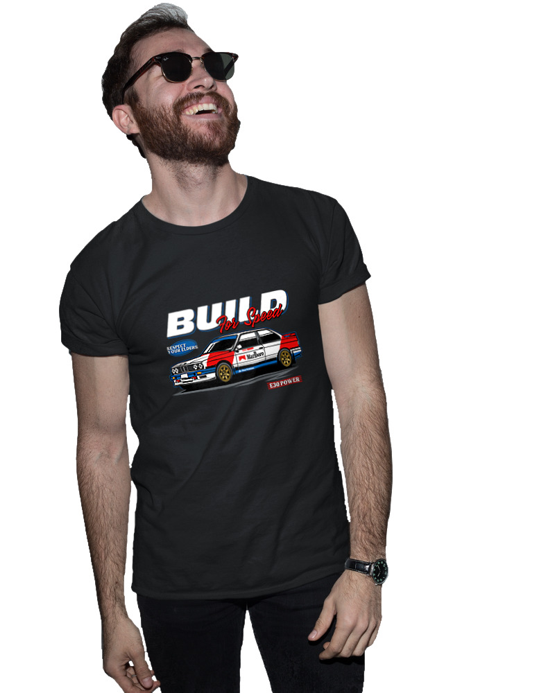 T-Shirt Fit Αντρικό - Build For Speed M3 E30 - Image 1