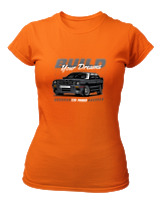 T-Shirt Στενή Γραμμή Γυναικείο - Build Your Dreams - Color Thumbnail Πορτοκαλί