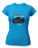 T-Shirt Στενή Γραμμή Γυναικείο - Build Your Dreams - Color Thumbnail Τιρκουάζ