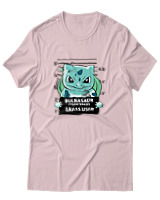 T-Shirt Αντρικό - Bulbasaur - Color Thumbnail Απαλό Ροζ