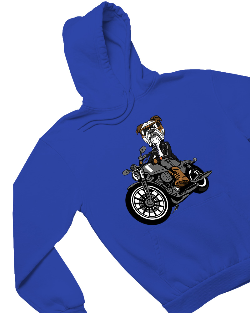 Φούτερ με κουκούλα - Bulldog Motorbike - Image 1