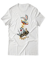 T-Shirt Unisex - Bunny Boom - Color Thumbnail Άσπρο