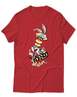 T-Shirt Unisex - Bunny Boom - Color Thumbnail Κόκκινο