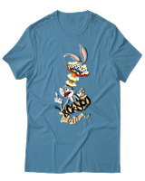 T-Shirt Unisex - Bunny Boom - Color Thumbnail Τιρκουάζ